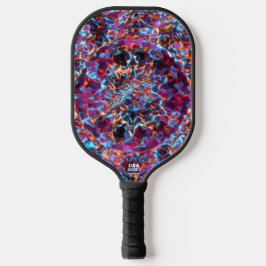 Dynamic Multicolored Abstract Cosmic Textured Pickleball Schläger