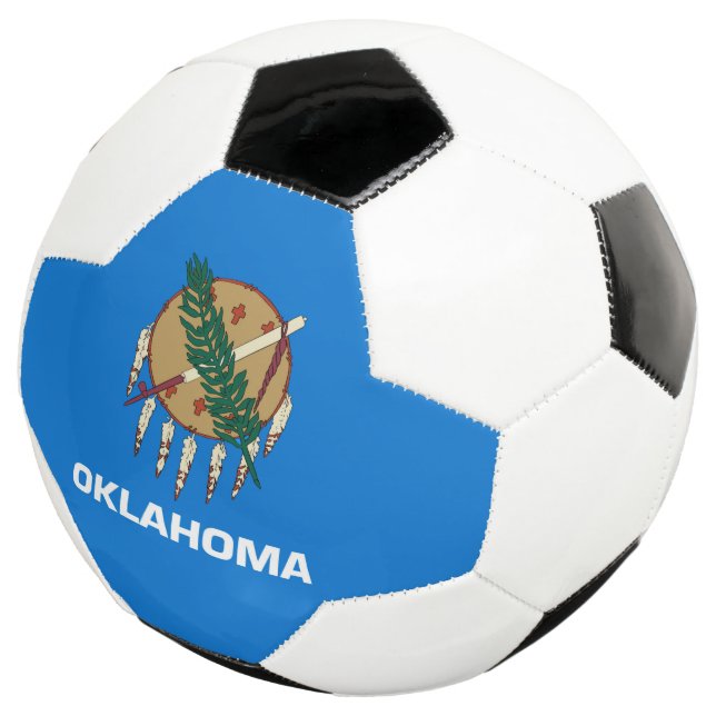 Dynamic Oklahoma State Flag Graphic on a Fußball (Dreiviertel)