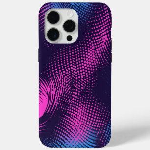 💖 Dynamic Pink & Purple Dotted Abstract Pattern Case-Mate iPhone Hülle