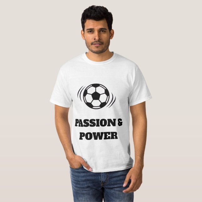Dynamic Soccer Passion T-Shirt - Minimalist ball (Vorne ganz)