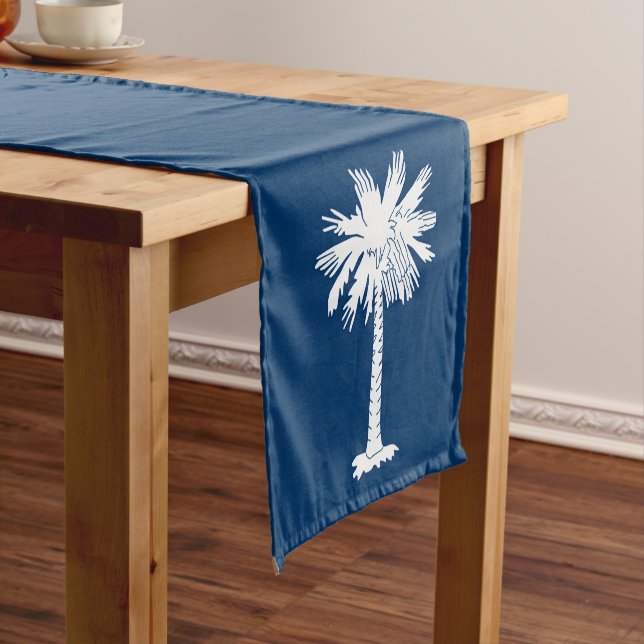 Dynamic South Carolina State Flag Graphic Kurzer Tischläufer (Beispiel)