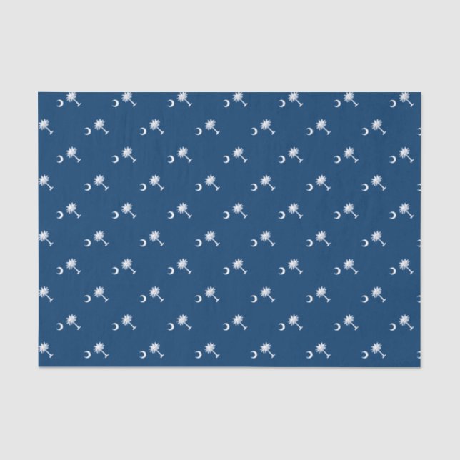 Dynamic South Carolina State Flag Graphic Seidenpapier (Vorderseite)