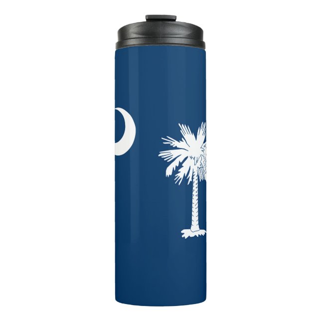 Dynamic South Carolina State Flag Graphic Thermosbecher (Vorderseite)