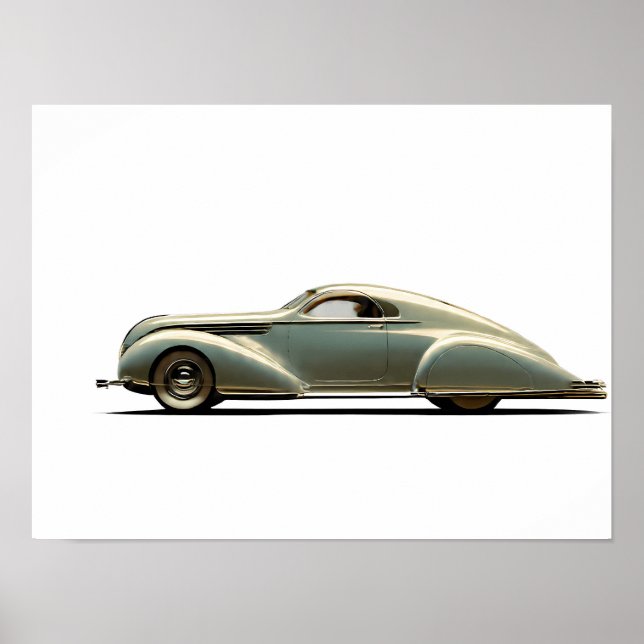 Dynamic Streamline Moderne: Aerodynamic Vintage Poster (Vorne)