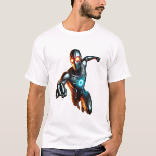 Dynamic Superhero: Futuristisches Design von T - S T-Shirt