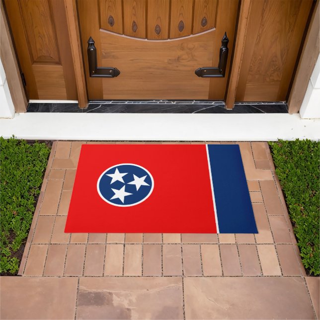 Dynamic Tennessee State Flag Graphic on a Fußmatte (Außenbereich)