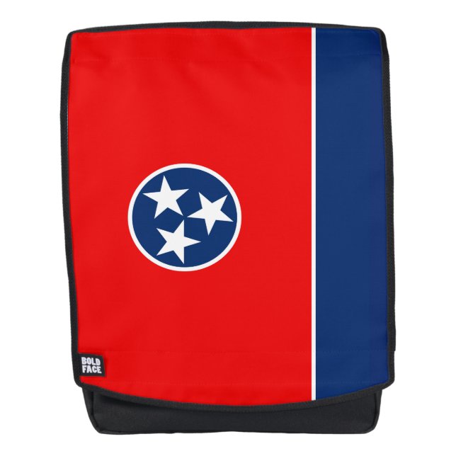 Dynamic Tennessee State Flag Graphic on a Rucksack (Vorderseite)