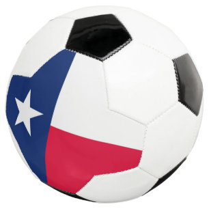 Dynamic Texas State Flag Graphic on a Fußball