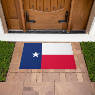 Dynamic Texas State Flag Graphic on a Fußmatte