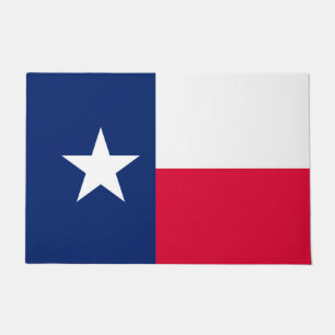 Dynamic Texas State Flag Graphic on a Fußmatte