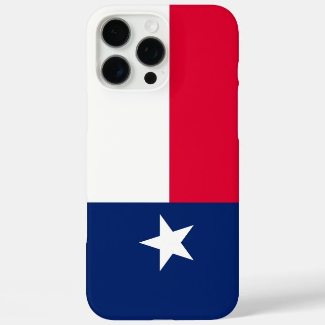 Dynamic Texas State Flag Graphic on a iPhone 16 Pro Max Hülle (Rückseite)