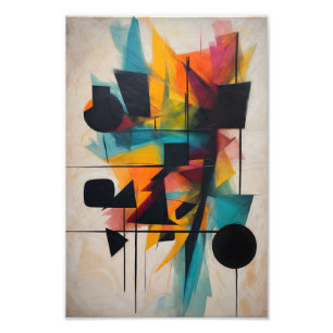 Dynamische Abstrakt Geometrische Kunst Fotodruck