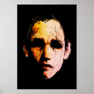 Dynamische abstrakte Energie – Moderne Ausdrucksku Poster