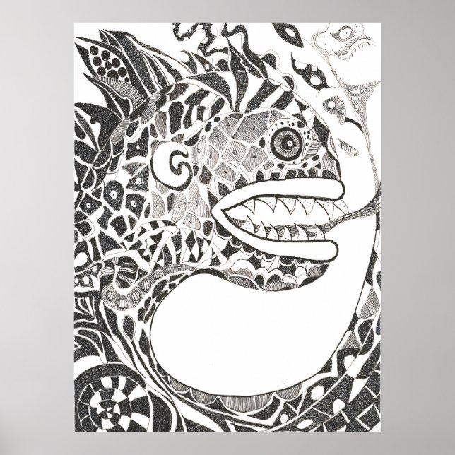Dynamische alte Schlange Poster (Vorne)