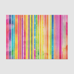 Dynamische Aquarellstreifen Seidenpapier