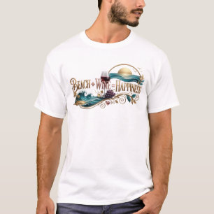 Dynamische BEACH WIN HAPPINESS Kunstwerk-Erstellun T-Shirt