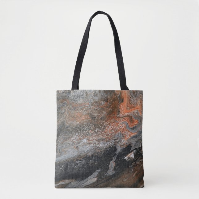 Dynamische Erdtöne und Wirbel Tasche (Vorderseite)