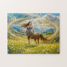 Dynamische Fantasie Centauride in strahlendem magi