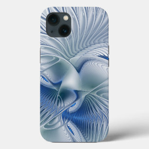Dynamische Fantasy-Abstrakte Blautöne Fraktal-Kuns Case-Mate iPhone Hülle