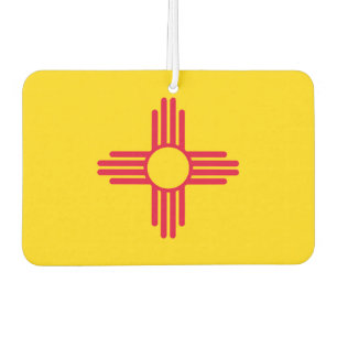 Dynamische Flag-Grafik des Staates New Mexiko auf  Autolufterfrischer