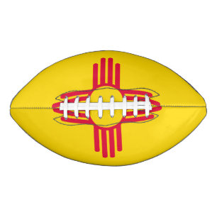 Dynamische Flag-Grafik des Staates New Mexiko auf Football