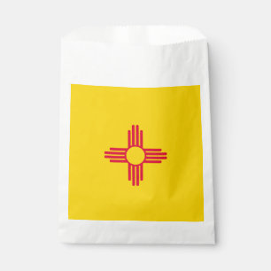 Dynamische Flag-Grafik des Staates New Mexiko auf Geschenktütchen