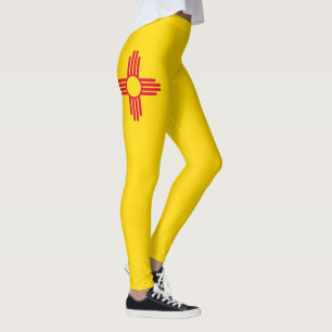 Dynamische Flag-Grafik des Staates New Mexiko auf Leggings