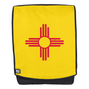 Dynamische Flag-Grafik des Staates New Mexiko auf  Rucksack