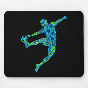 Dynamische Fußball-Silhouette _2 Mousepad