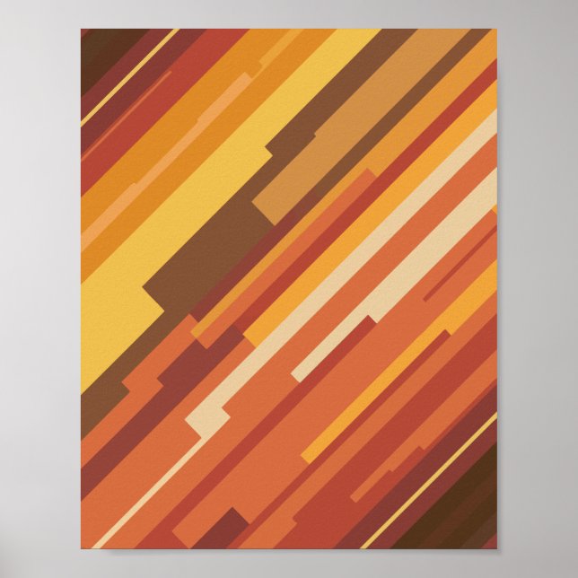 dynamische geometrische Streifen Poster (Vorne)
