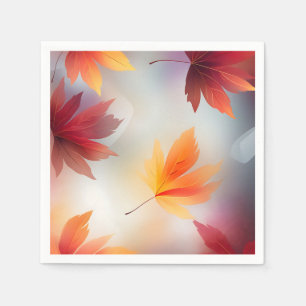 Dynamische Herbstlaube Serviette