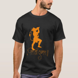 Dynamische Hingabe: Hanuman-Inspiriertes Design-T- T-Shirt