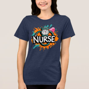 Dynamische Krankenschwestern: Der Herzschlag der G Tri-Blend Shirt