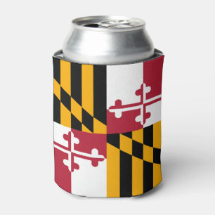 Dynamische Maryland-Staats-Flaggen-Grafik auf a Dosenkühler