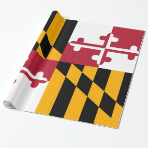 Dynamische Maryland-Staatsflagge Geschenkpapier