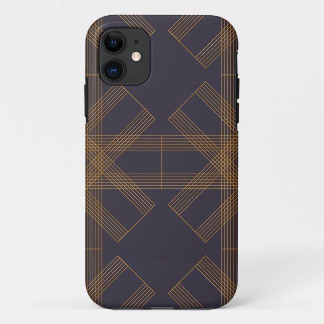 Dynamische, moderne, coole, abstrakte Linienmuster Case-Mate iPhone Hülle (Rückseite)