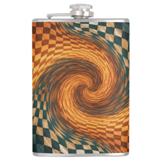 Dynamische optische Illusion Flachmann