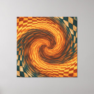 Dynamische optische Illusion Leinwanddruck
