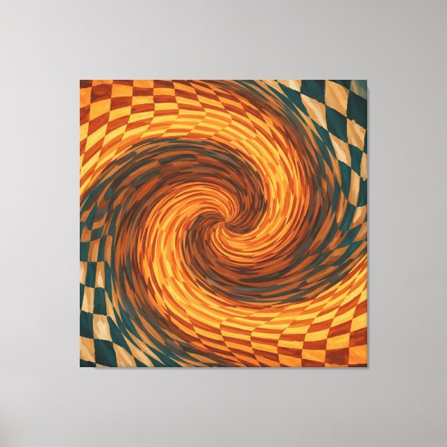 Dynamische optische Illusion Leinwanddruck (Vorderseite)