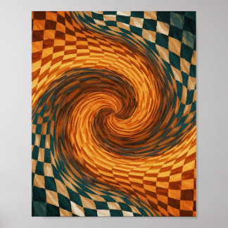 Dynamische optische Illusion Poster