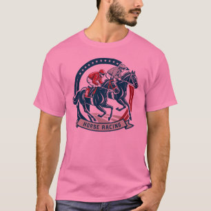 Dynamische Reitillustrierung T-Shirt