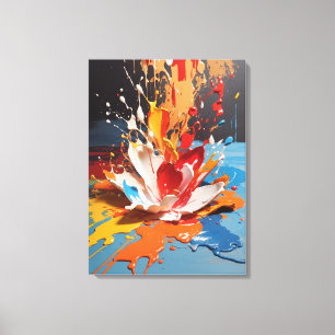 Dynamische Splint abstrakte Wandkunst Leinwanddruck