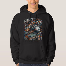 Dynamische Sportbewegung Hoodie-High-Energy Athlet