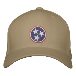 Dynamische Tennessee-Staats-Flaggen-Grafik an Bestickte Kappe