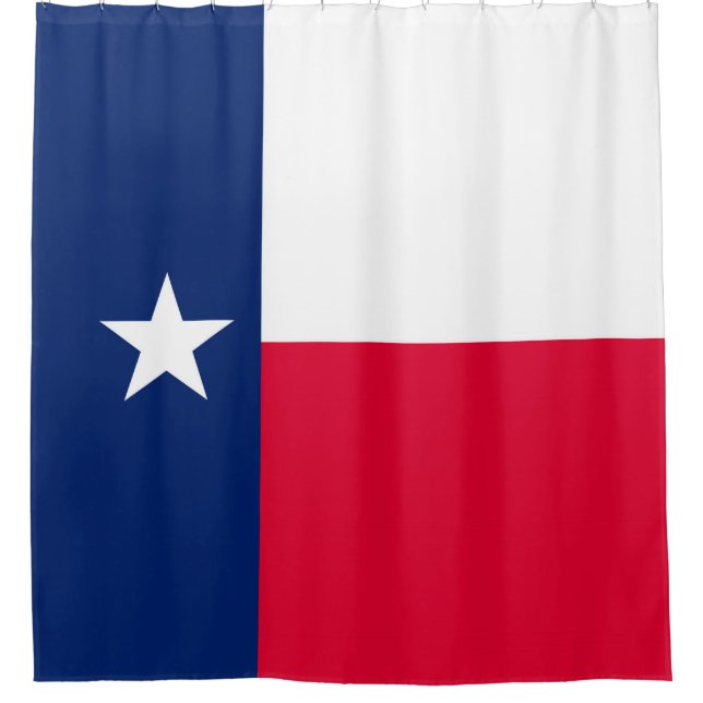 Dynamische Texas-Staats-Flaggen-Grafik auf a Duschvorhang (Vorderseite)