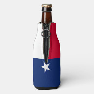 Dynamische Texas-Staats-Flaggen-Grafik auf a Flaschenkühler