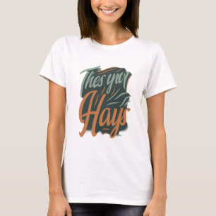 Dynamische Typografie-T - Shirt