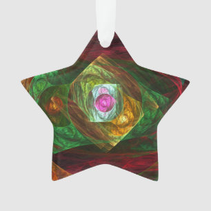 Dynamische Verbindungen Abstrakt Art Akrylus Star Ornament