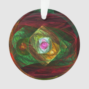 Dynamische Verbindungen Abstrakte Art Akrylkreis Ornament