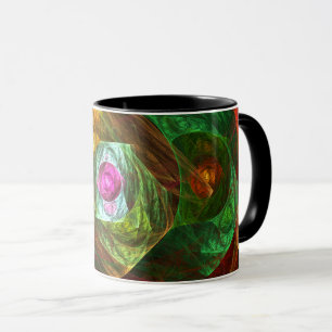 Dynamische Verbindungen Abstrakte Kaffee-Tasse Tasse